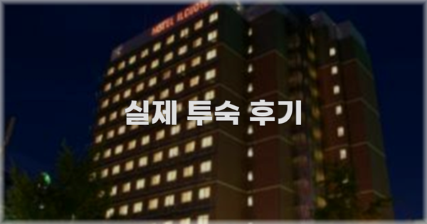 💬 실제 투숙 후기