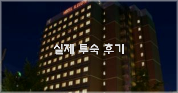 💬 실제 투숙 후기
